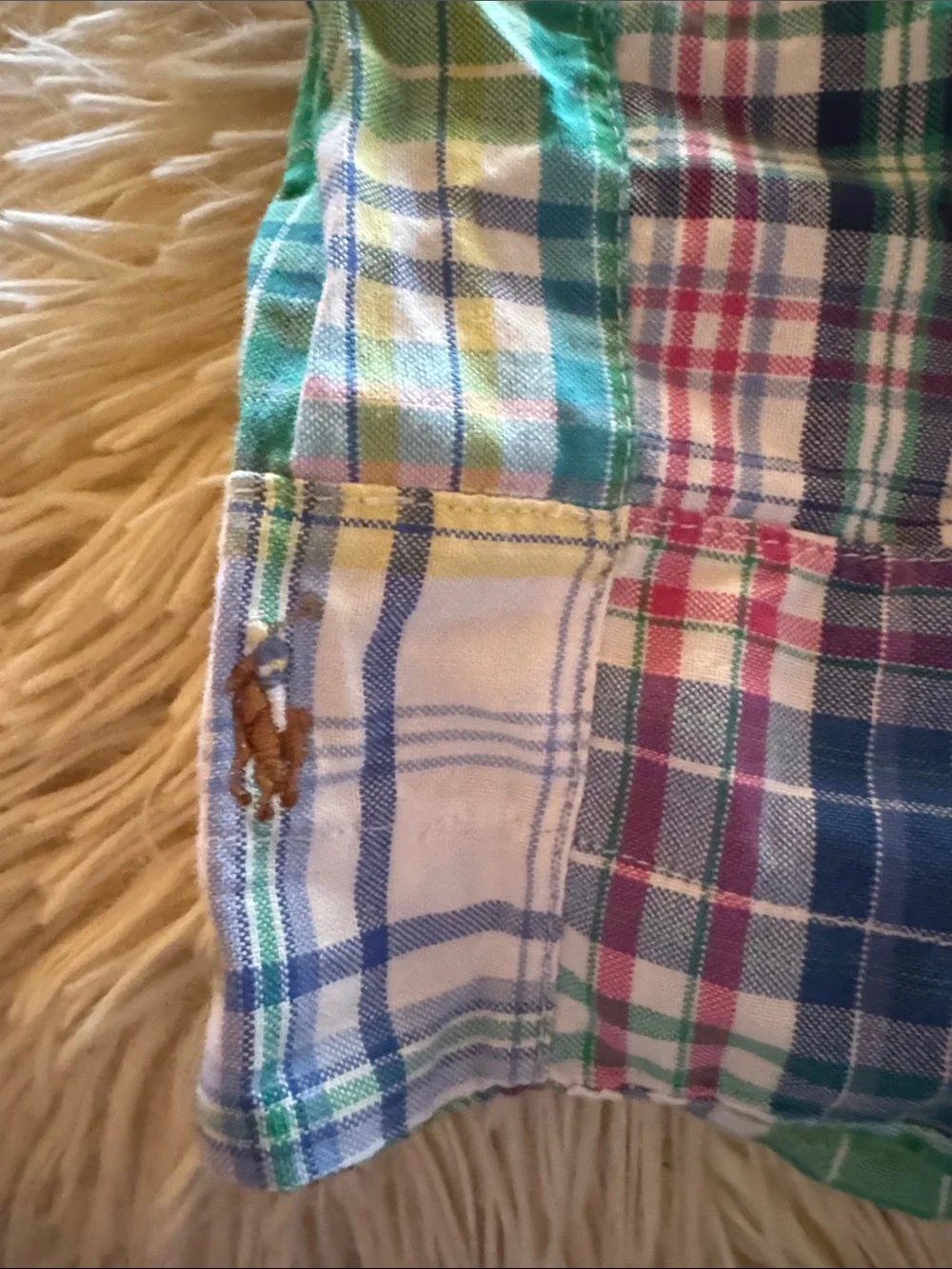 Ralph Lauren Patchwork preppy Plaid Skirt - Multicolor